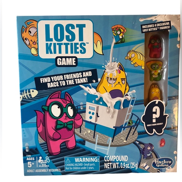 Lost Kitties Board Game Bonus 4 Exclusive Figures Ages 5+ 2-4 Players by Hasbro - Picture 1 of 11